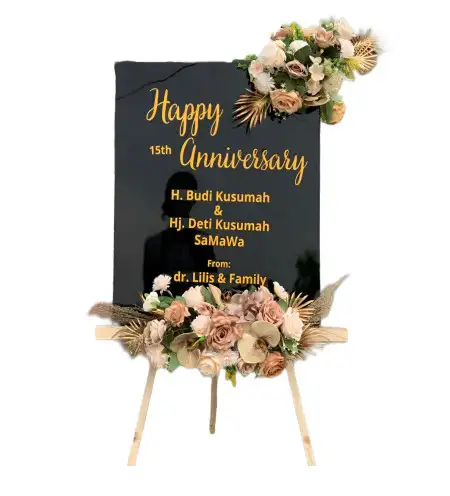 Papan Bunga Akrilik Gedung Akad Nikah Jakarta